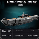 Military Submarine Building Blocks Toys
