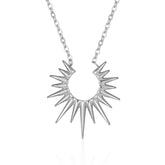 European And American SUNFLOWER Necklace Retro With Opening Clavicle Chain