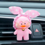 Kawaii Cafe Duck Toy Cartoon Cute Duck Car Decor Animal Dolls