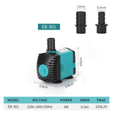 Multifunctional submersible pump fish tank water pump
