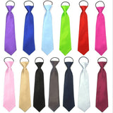 Children's solid color tie Rubber band elastic band student kindergarten small tie