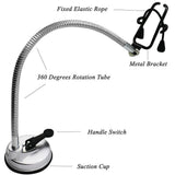 Hair Organization Hair Dryer Free Hands Head Rotator 360 Degrees Holder Stand Lazy Holder Suction Cup Holder Pet Grooming Rack