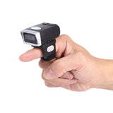 Compatible with Apple , QR Code Wireless Bluetooth Scanning Gun Portable Ring Wearable Scanner