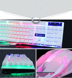 Limei GTX300 Keyboard And Mouse Set New USB Keyboard USB Mouse Internet Cafe Glowing Game Kit Colorful Backlight