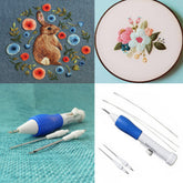 Pratical ABS Plastic DIY Magic Embroidery Pen Set Needle Wea