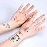 Flowermonaco Children's Tattoo Stickers Fun Waterproof Lasting Nursery Boys And Girls Baby Nail Stickers