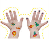 Flowermonaco Children's Tattoo Stickers Fun Waterproof Lasting Nursery Boys And Girls Baby Nail Stickers