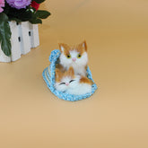 Cute Simulation Mother Cat and Kitten Plush Dolls