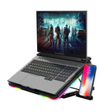 Cross-Border New Product Notebook Cooler Office Desk Adjustable Rgb Notebook Cooler
