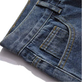 Burnt-out Technology Loose Straight-leg Jeans