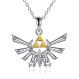 Sterling Silver Anime Zelda Pendant Necklace Jewelry Gifts For Men & Women
