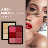 Skin Color Multicolor Rouge Compact Concealer Plate