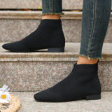 Plus Size Women's Boots Middle Tube Pointed Ankle Boots
