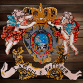 Fashion Brand Angel Crown Badges Embroidery Applique Cross stitch Patches for Garment Decorated Sewing Supplies A64