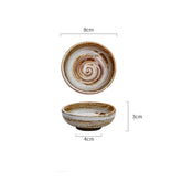 Household Handmade Rough Pottery Snack Plate Tableware