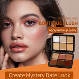 Skin Color Multicolor Rouge Compact Concealer Plate