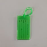 PVC Translucent Fluorescent Color Luggage Tag