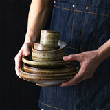 Retro Style Fashion Simple Rough Pottery Tableware