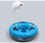 Round color cat play tray