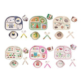 Baby Feeding Bowl Plate Dishes Fork Spoon Cup 5Pcs/Set