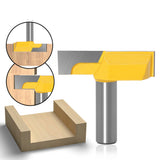 Woodworking milling cutter with flat end cutter