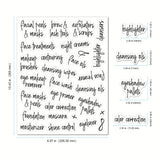 Waterproof Washable Beauty Care Bathroom Sticker