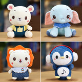 Super Cute 23cm Ear Elephant Earmuffs Penguins Lion White Bear Plush Baby Toys Stuffed Soft Cartoon Animlas PLushies Dolls