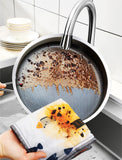 Dish Cloth Kitchen Housework Cleaning Supplies Water Absorbing