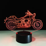 Motorcycle 3D night light