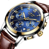 Mens Leather Casual Watch