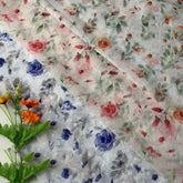 Chiffon Gold Printed Hanfu Fabric