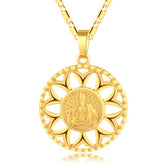 Fashion Sunflower Necklace Jewelry For Men And Women