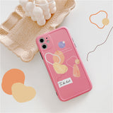 Geometric line cell phone case