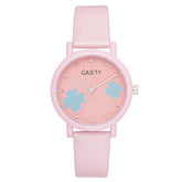 Korean girls watch popular smalland elegant clover pattern with diamond mirror time scale wholesale