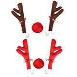 Cars adorn Christmas antlers