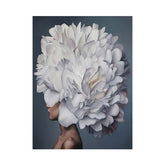 Home woman flower wall decoration painting