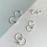 999 Sterling Silver Earrings Stud Earrings Female Cold Style Trendy Ear Bone Stud