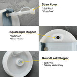 Silicone Straw Plug Silica Gel Cup Cover Leak-proof Plug Anti-overflow Plug
