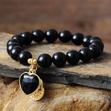 Natural Stone Amethyst Stretch Handmade Beaded Bracelet