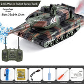 Remote Control Tank Firing Water Pellets Vs Armored Vehicle Model Toy