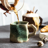 Creative Rough Pottery Coffee Cup Retro Art