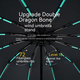 72 Automatic Buckle Umbrellas Portable Plus-sized Thickened