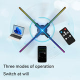 Wifi Control 3d 60cm Holographic Projector Advertising Machine
