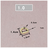 Seamless Horseshoe Hardware Metal D-ring Buckle