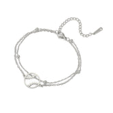 Sports Enthusiasts Titanium Steel Bracelet Hollow Baseball Temperament Wild