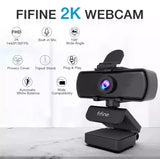 1440p Full HD PC Webcam With Microphone Tripod