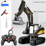 Children's Alloy Remote Control Excavator Construction Vehicle Toy