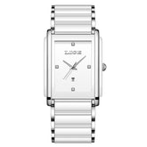 Fashion Ceramic Stainless Steel Couple Watches Quartz Watch