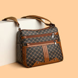 Women's Large-capacity Stitching Pattern Bag
