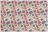 Plain Cotton Fabric Retro Nostalgic Toy Printing Fabric Handmade DIY